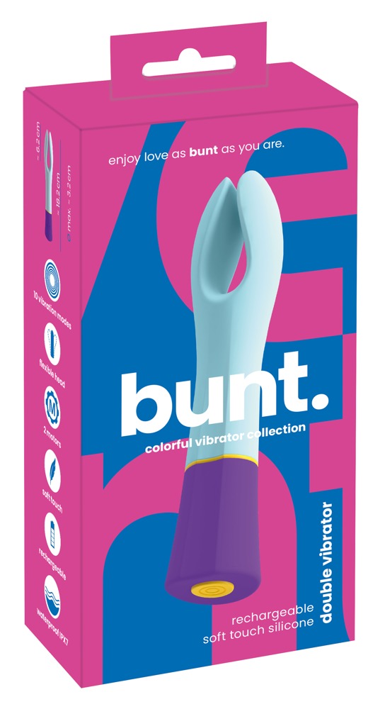 Bunt. Double Vibrator - Vibrador Doble con 2 Brazos Móviles