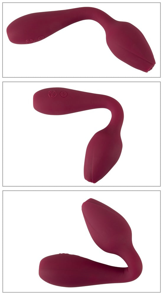 Rose G-Spot Vibrator Rosenrot - Vibrador Punto G Plegable