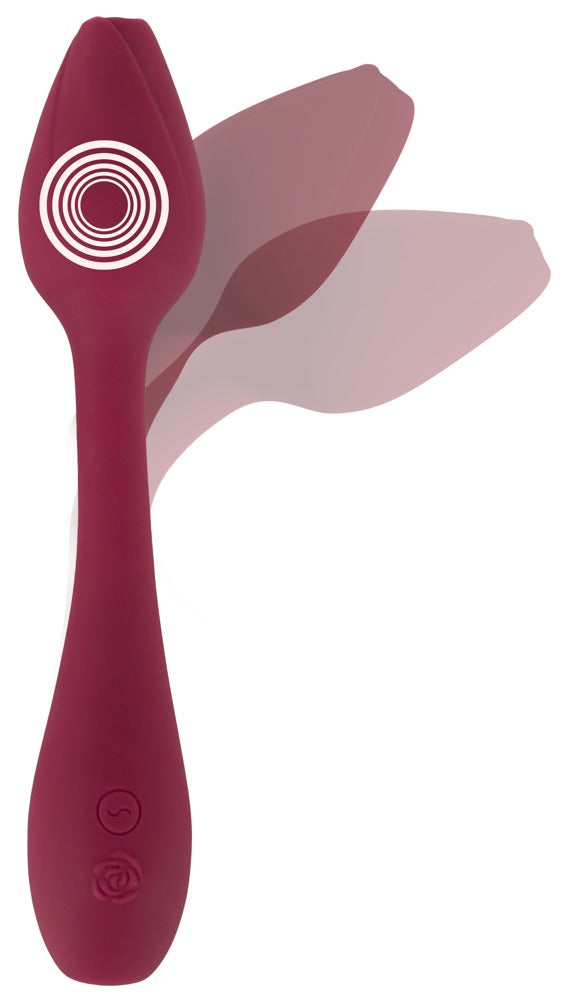 Rose G-Spot Vibrator Rosenrot - Vibrador Punto G Plegable