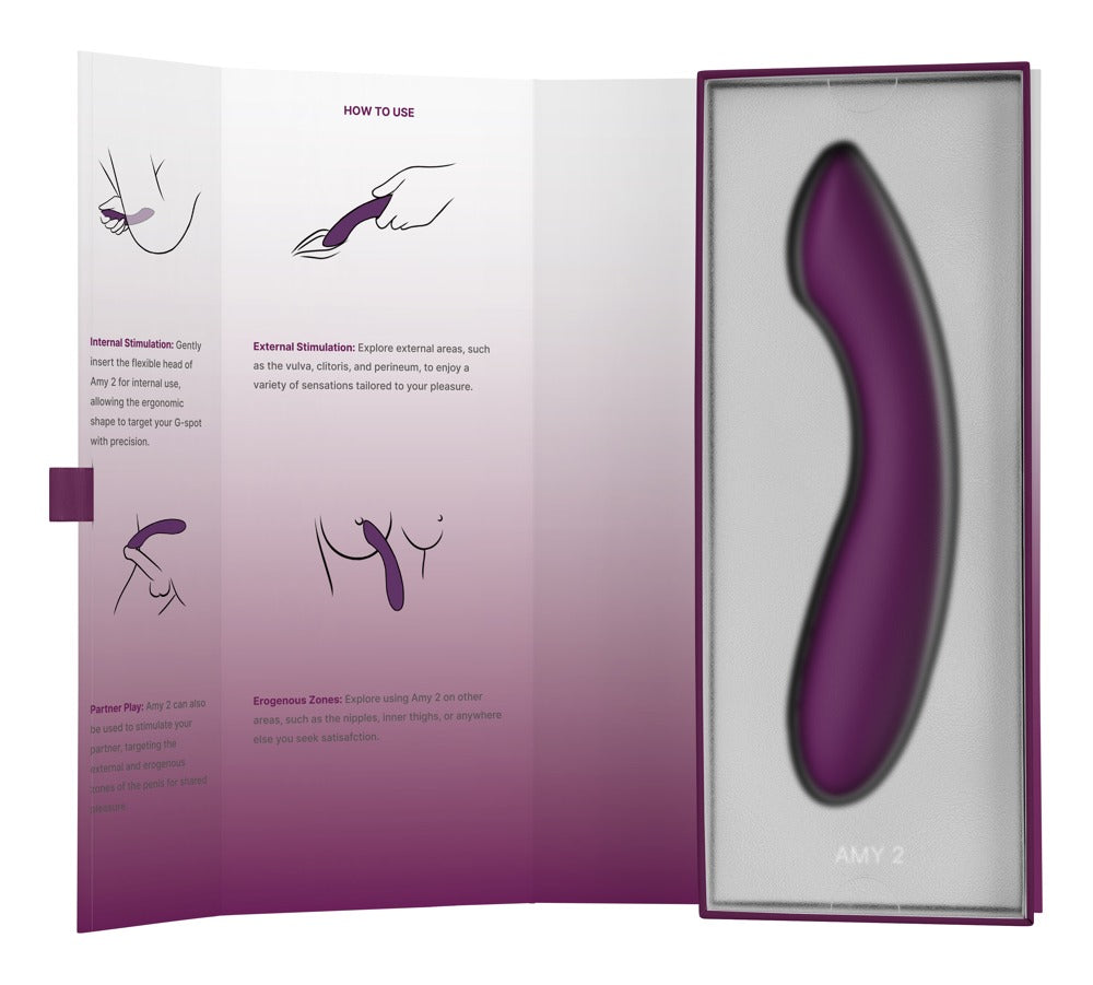 Vibrador Amy 2 de SVAKOM - Estimulación Ergonómica Zona G