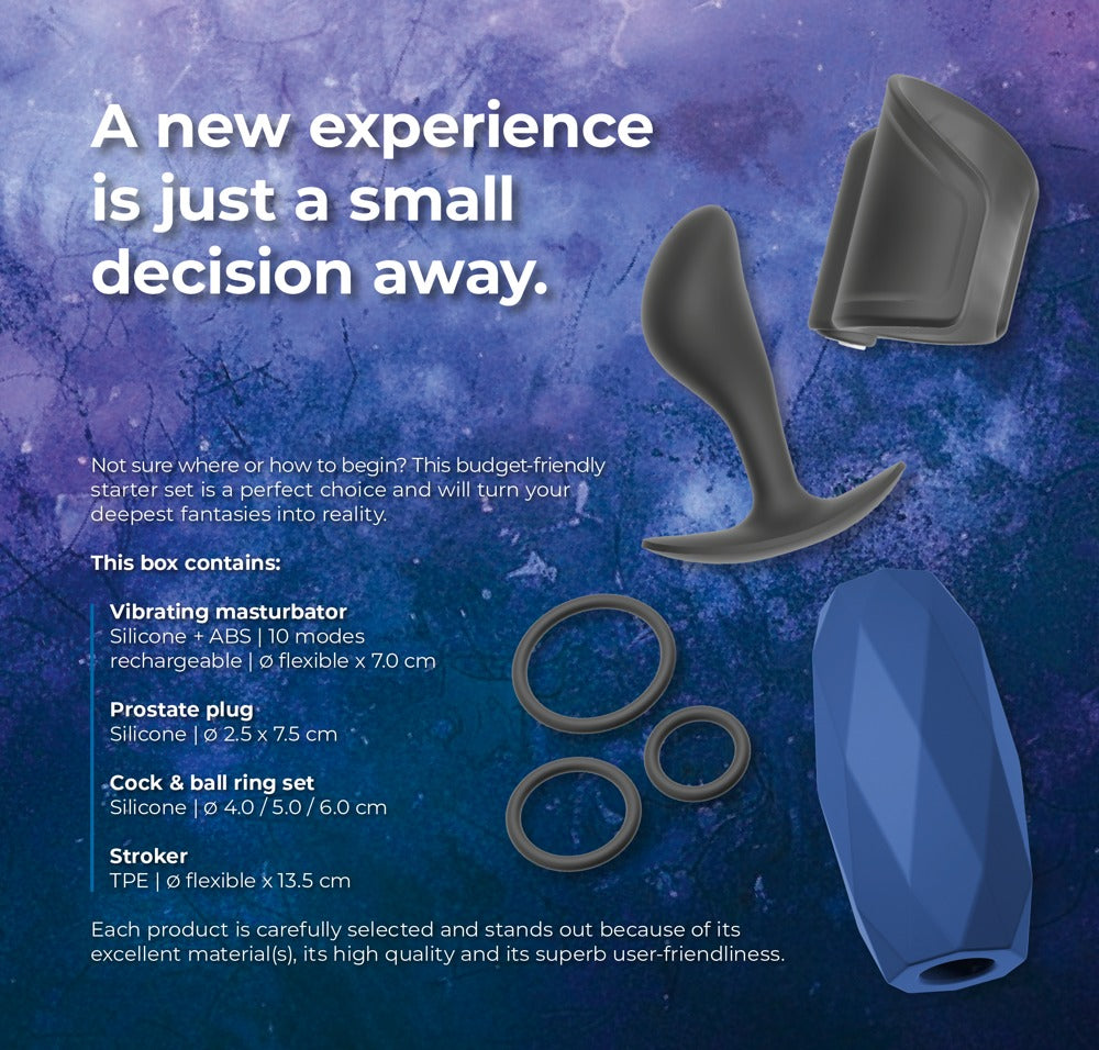 Magic Shiver Masculine - Pack de 4 Juguetes Premium para Hombres