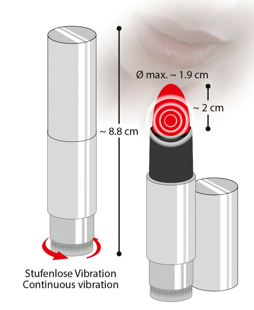 Kiss Me Lipstick Vibe - Mini Vibrador Discreto You2Toys