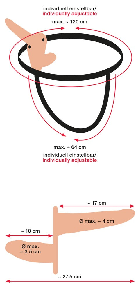 Strap-on Duo You2Toys - Arnés Doble Vibrador
