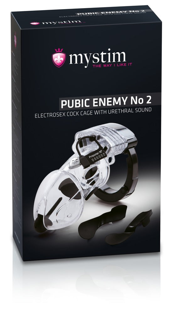 Pubic Enemy No. 2 - Jaula para Pene con Electrodos Mystim