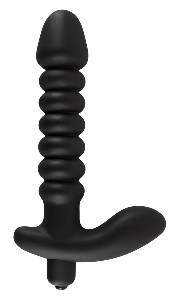 Black Velvets Vibrating - Vibrador Acanalado con Estimulador de Perineo