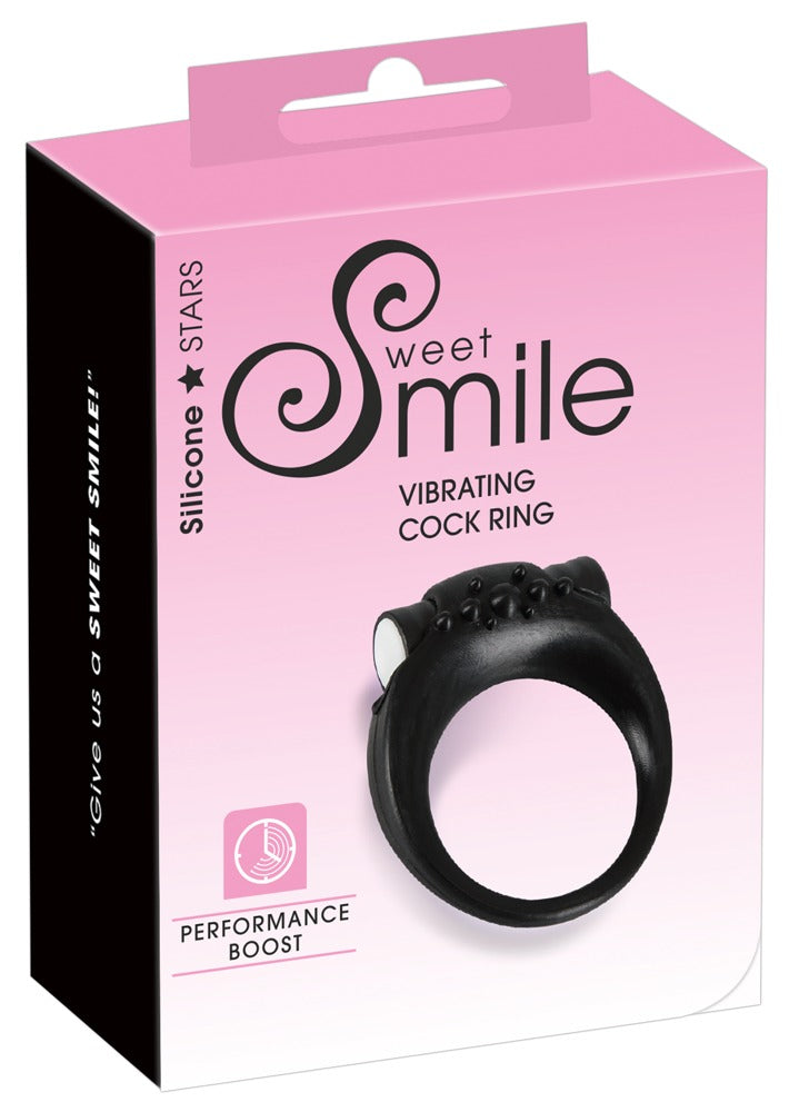 Sweet Smile Vibrating Cock Ring - Anillo Vibrador de Silicona