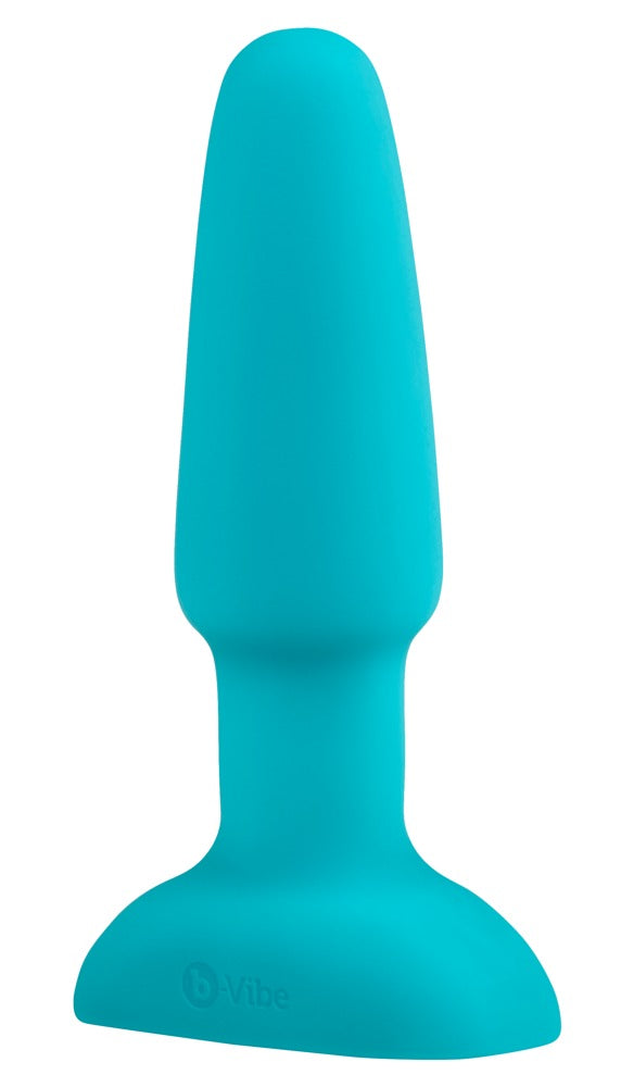 B-Vibe Rimming Plug Blue - Vibrador Anal con Perlas Rotatorias