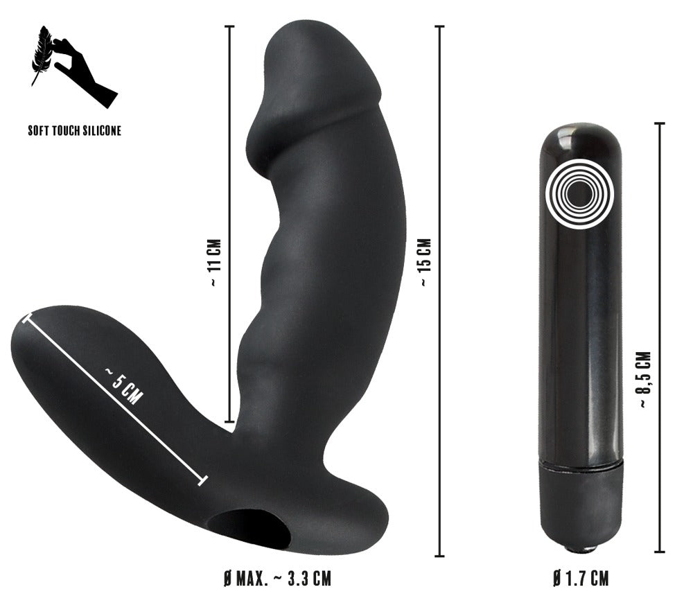 Rebel Cock-shaped Vibe - Vibrador Anal con Estimulador de Perineo