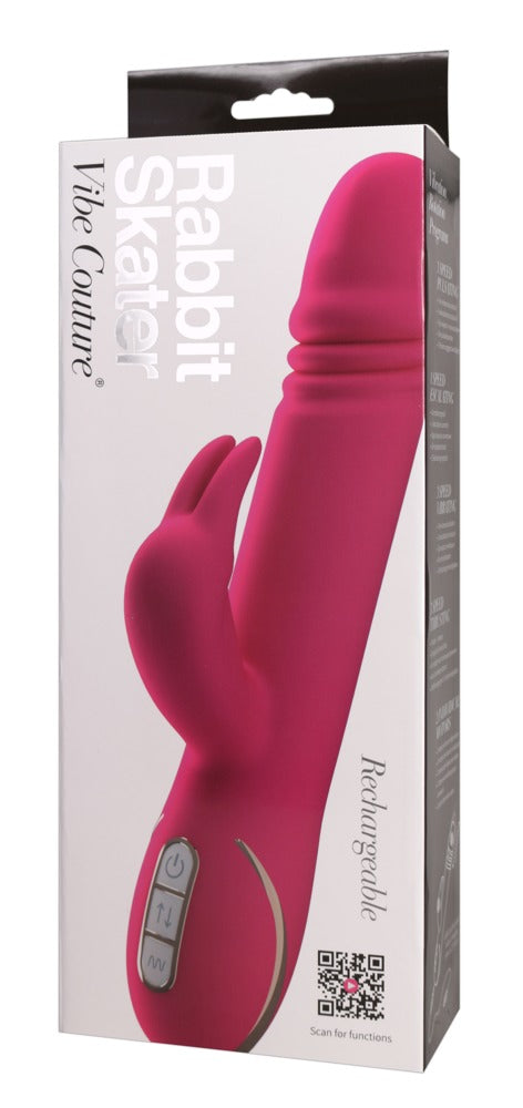 Rabbit Skater Pink - Vibrador Clítoris con Función de Empuje