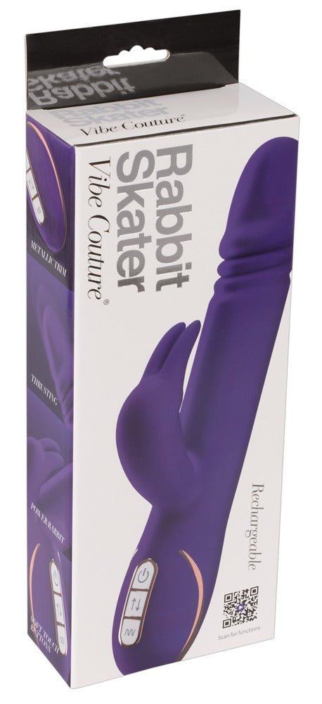 Rabbit Skater Purple - Vibrador Clítoris con Función de Empuje