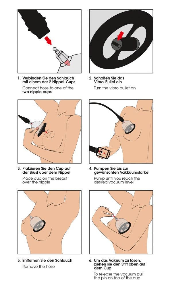 Bad Kitty Vibrating Nipple Cup - Succionador de Pezones con Vibraciones