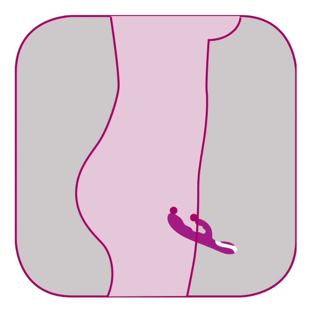 Javida Heating Vibe - Vibrador con Estimulador de Clítoris y Función de Calor