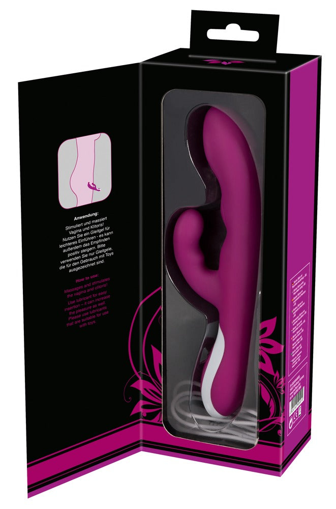 Javida Heating Vibe - Vibrador con Estimulador de Clítoris y Función de Calor