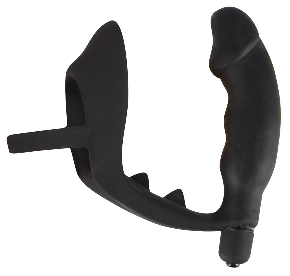 Vibrating Silicone Plug Black Velvets - Anillo Peneano con Estimulación