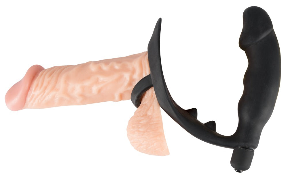 Vibrating Silicone Plug Black Velvets - Anillo Peneano con Estimulación