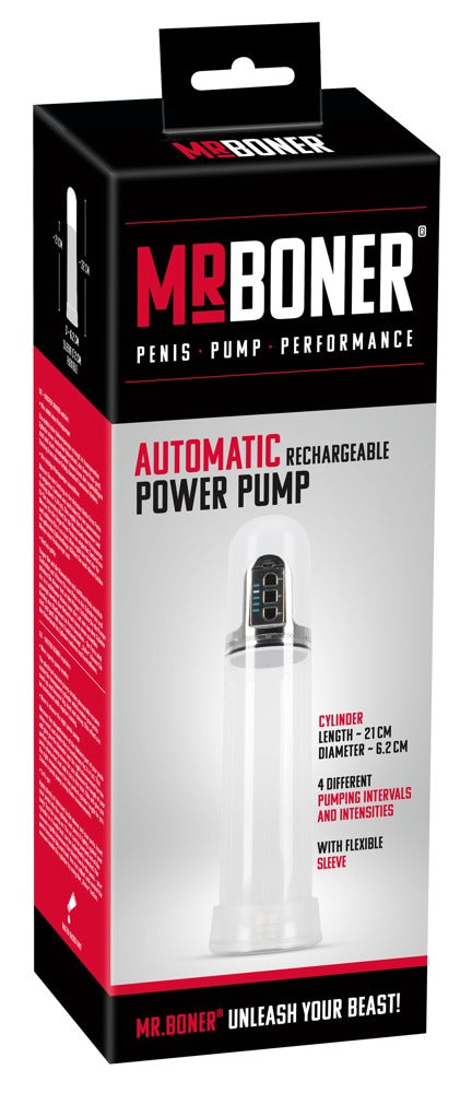 Bomba de Vacío Recargable Mister Boner - Entrenamiento Automático