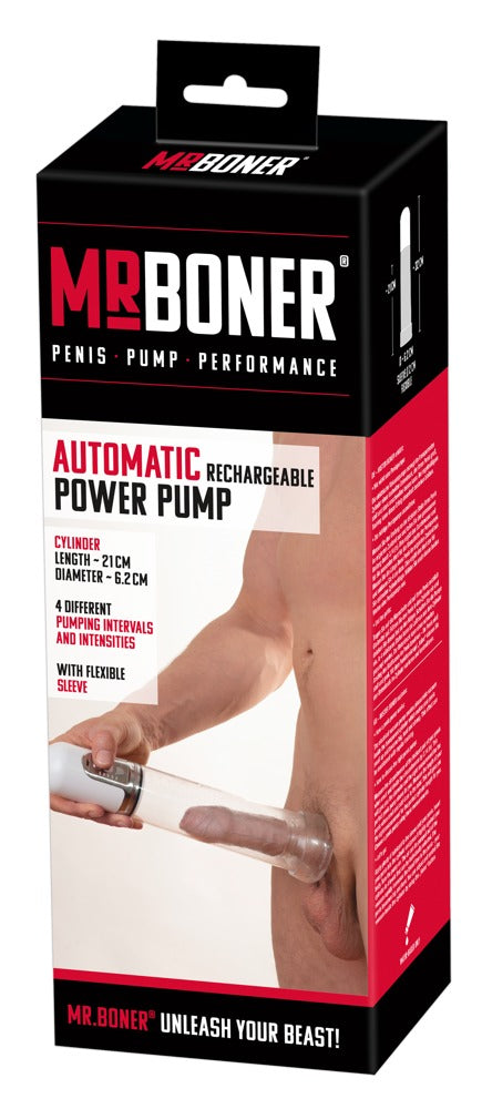 Bomba de Vacío Recargable Mister Boner - Entrenamiento Automático