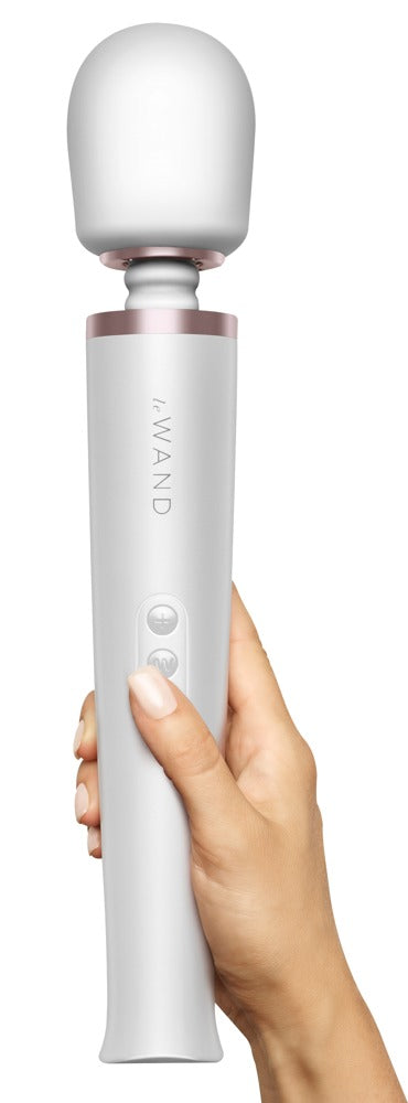 Le Wand Pearl White - Masajeador Vibrador Recargable de Lujo