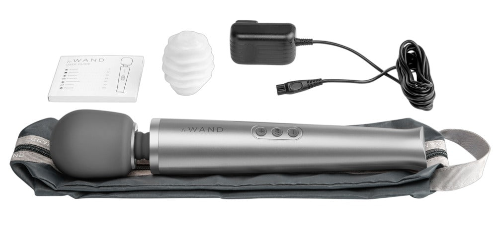 Le Wand Grey - Masajeador Vibrador Recargable de Lujo