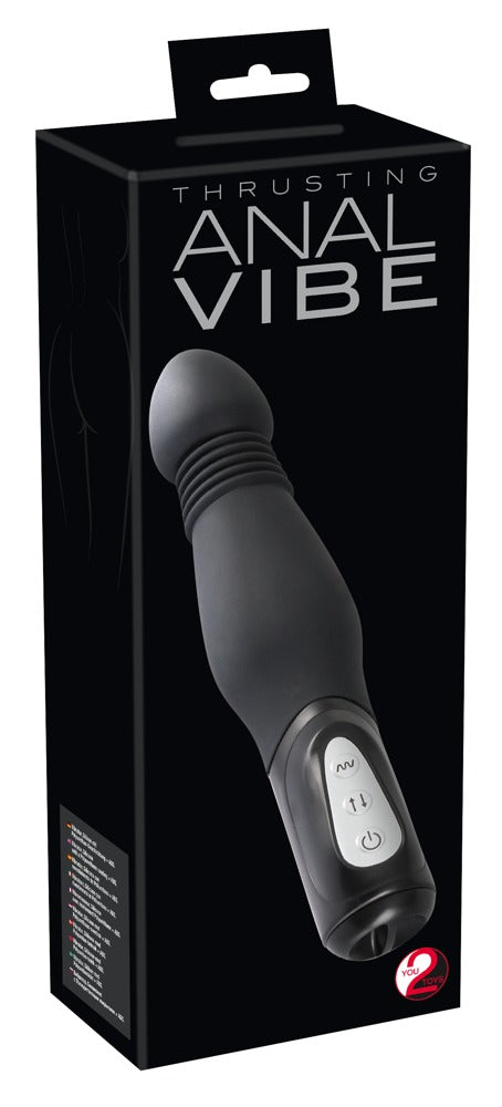 Y2T Black Thrusting Anal Vibe - Vibrador Anal con Función de Choque