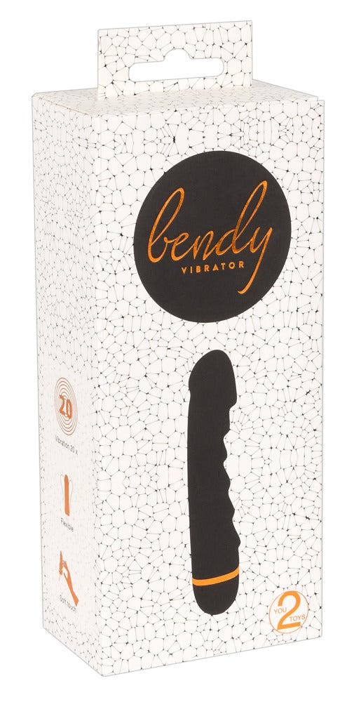Bendy Ripple Vibrator Negro - Vibrador Flexible You2Toys