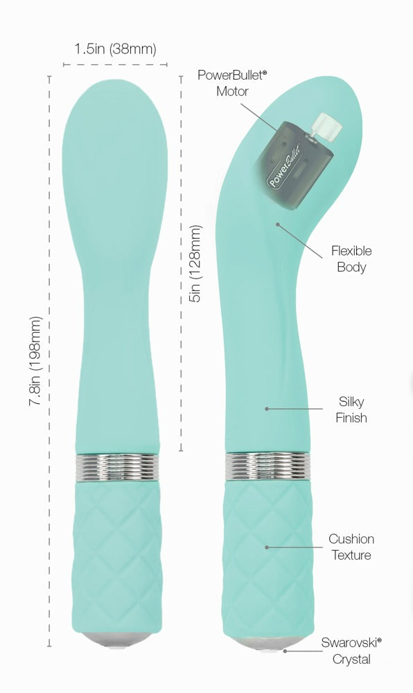 Pillow Talk Sassy Teal - Vibrador Punto G con Estimulación Dual