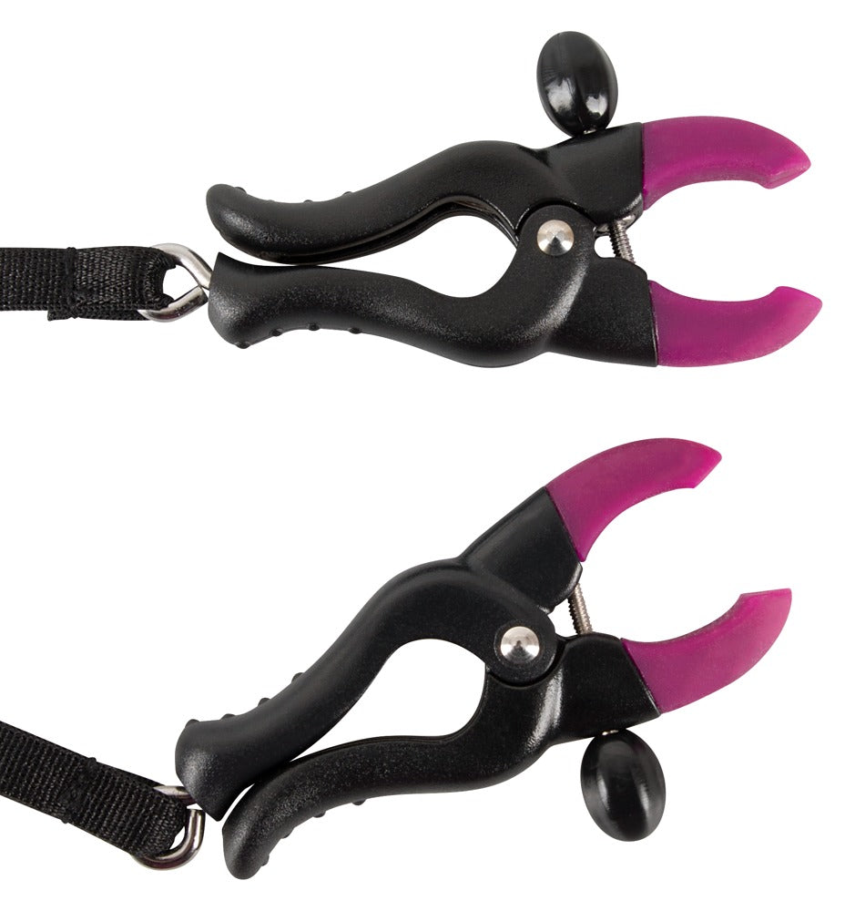 Bad Kitty Spreader String - Tanga con Pinzas Ajustables y Vibrador