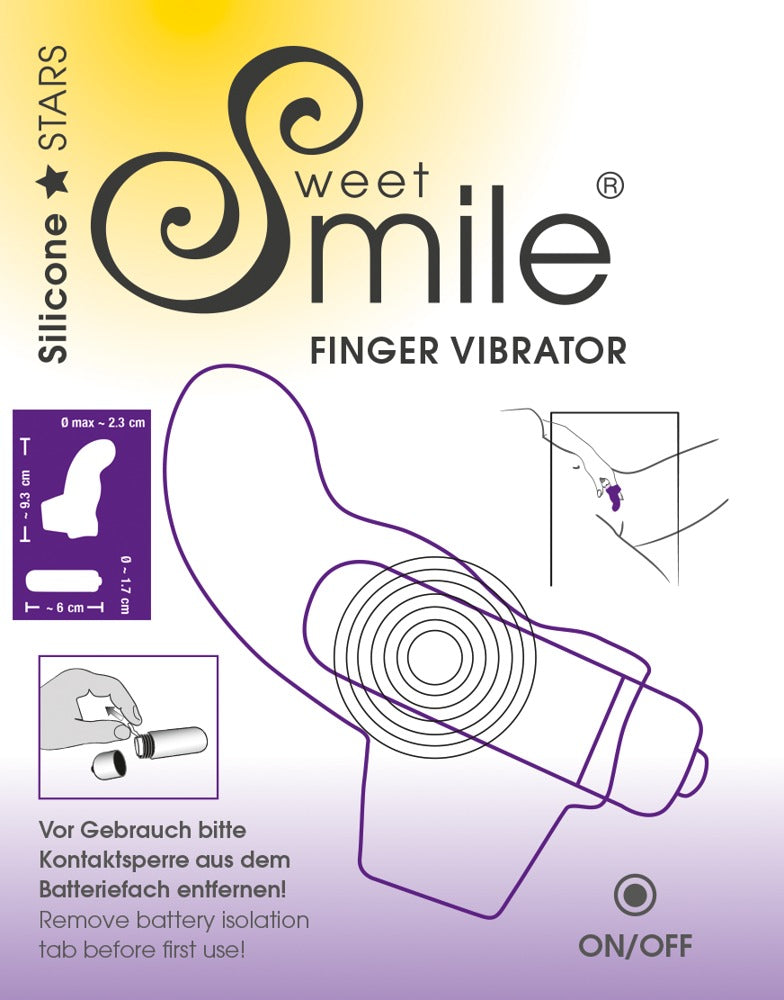 Sweet Smile Finger Vibrator - Vibrador de Dedo con Estimulador Puntual