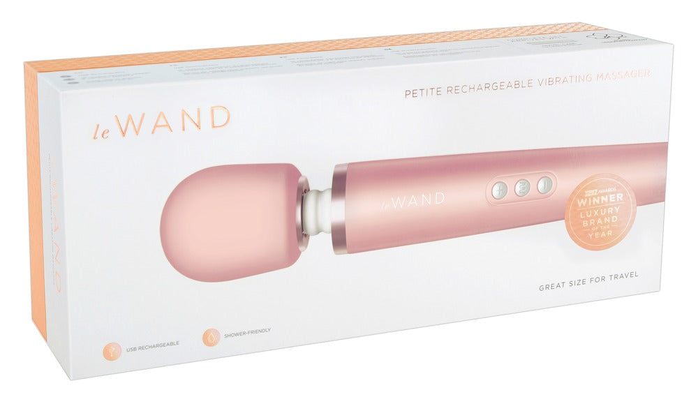Le Wand Petite Rose Gold - Masajeador Vibrador Recargable Compacto