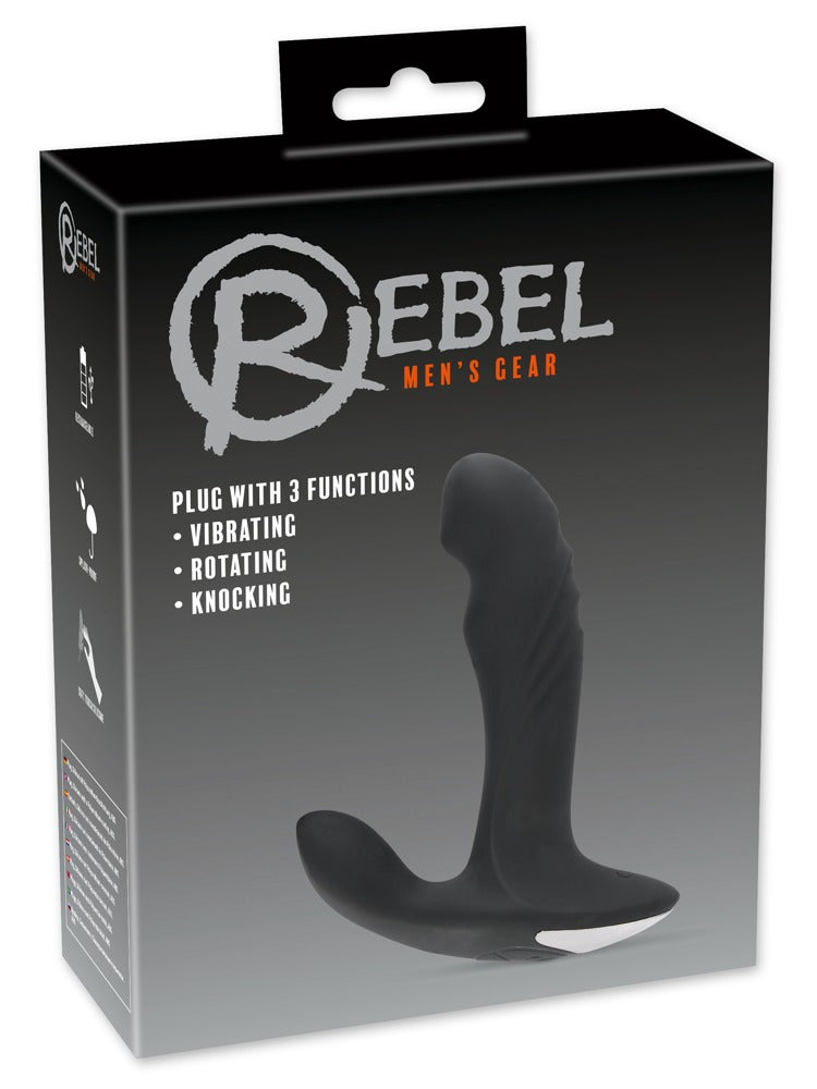 Rebel Plug con 3 Funciones - Vibrador Prostático Recargable
