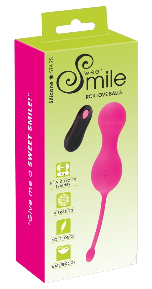 Sweet Smile RC Love Balls - Bolas Chinas Vibrantes con Mando a Distancia