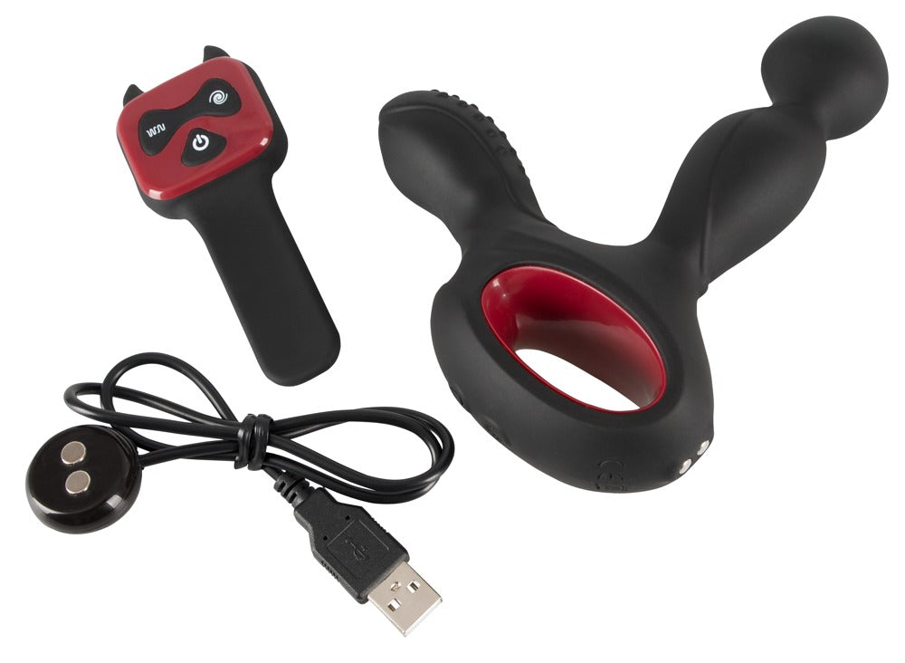 Silicone Prostate Plug You2Toys - Vibrador Anal con Calor y Rotación