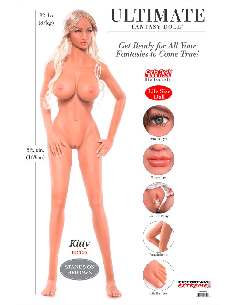 Ultimate Fantasy Dolls Kitty - Muñeca de Tamaño Natural