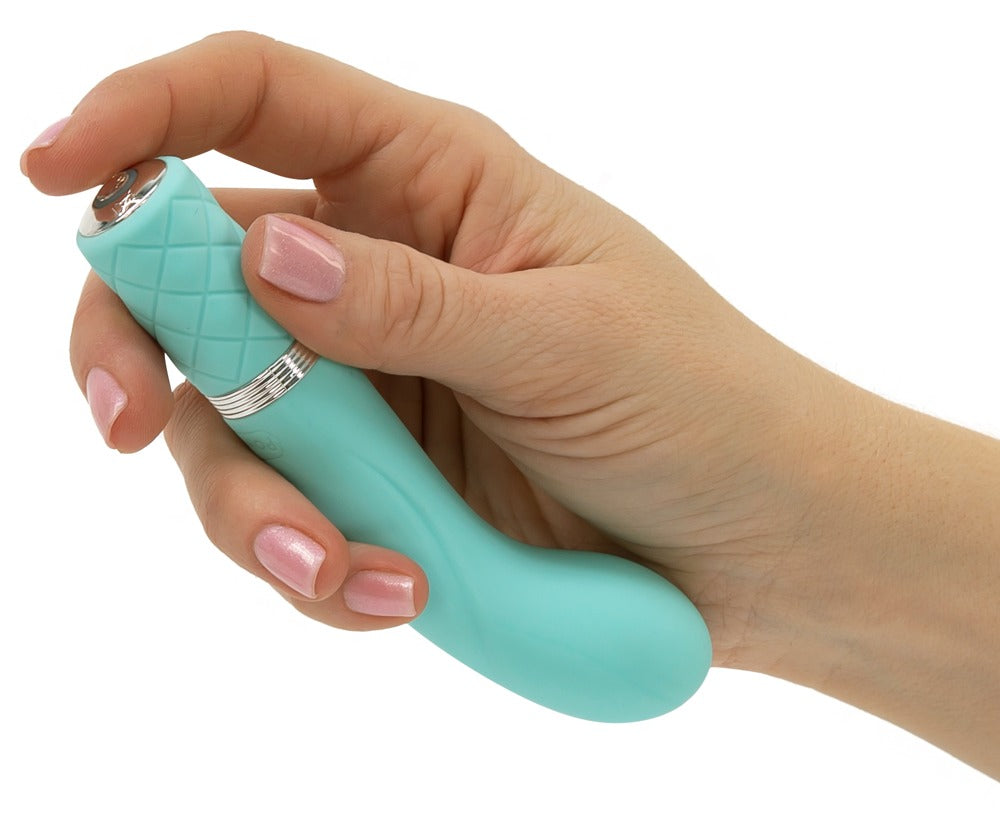 Pillow Talk Racy Teal - Vibrador Punto G con Motor PowerBullet