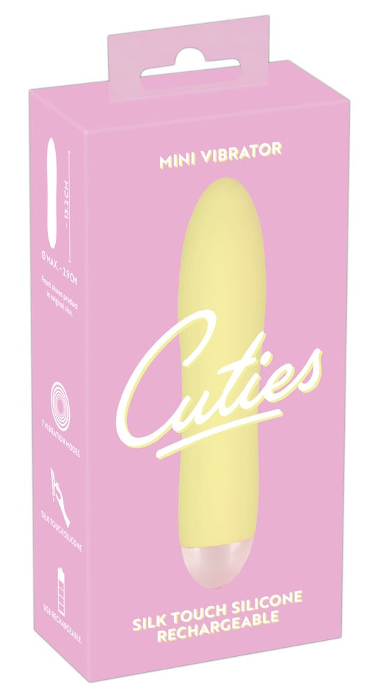 Cuties Mini Vibrador Amarillo - 7 Modos de Vibración Recargable