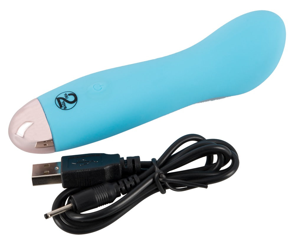 Cuties Mini Vibrador Azul - 7 Modos, Recargable USB