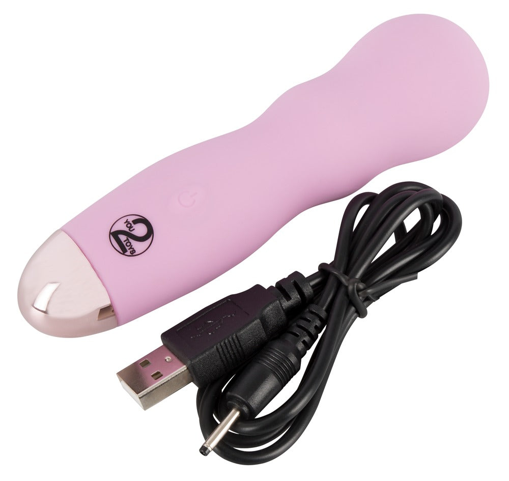 Cuties Mini Vibrador Rosa - 7 Modos, Recargable USB