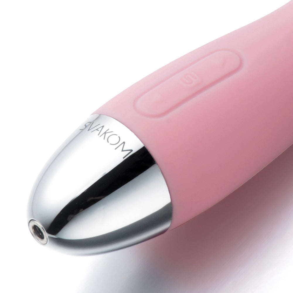 Amy Pale Pink - Vibrador Punto G Svakom Recargable USB