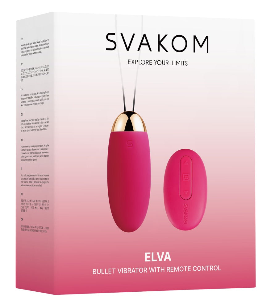 Elva Plum Red - Bolas Chinas Vibratorias Recargables Svakom