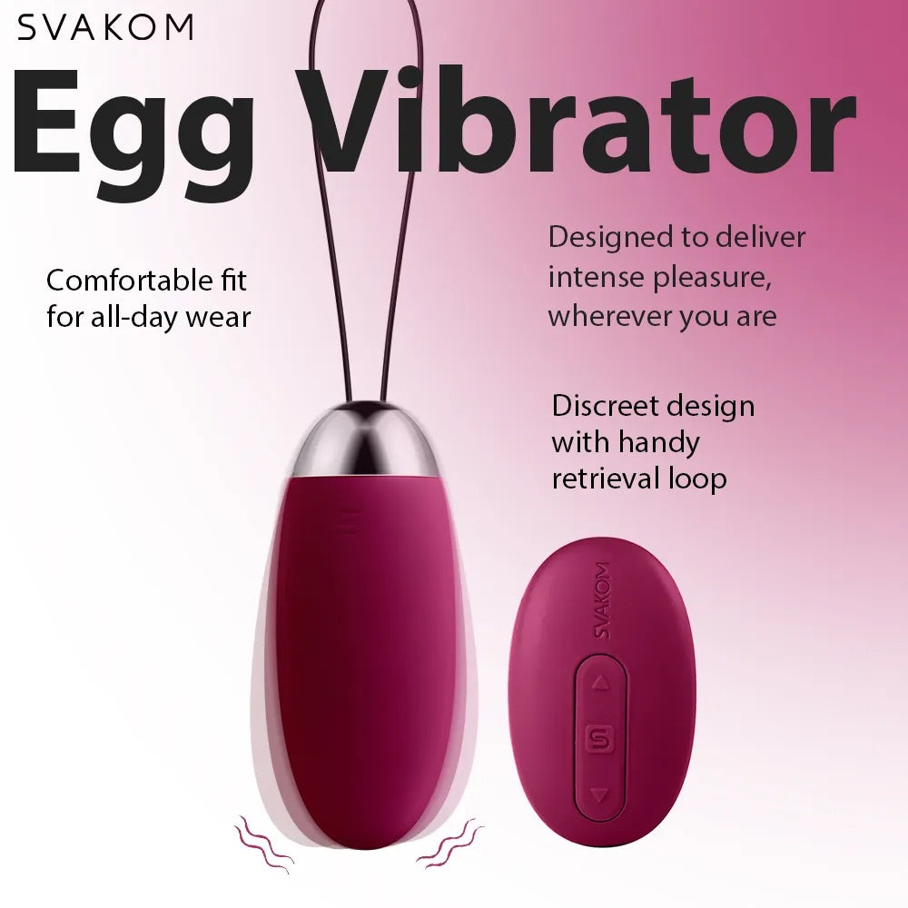 Elva Violet - Huevo Vibrador Recargable Svakom