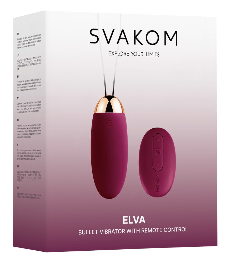 Elva Violet - Huevo Vibrador Recargable Svakom