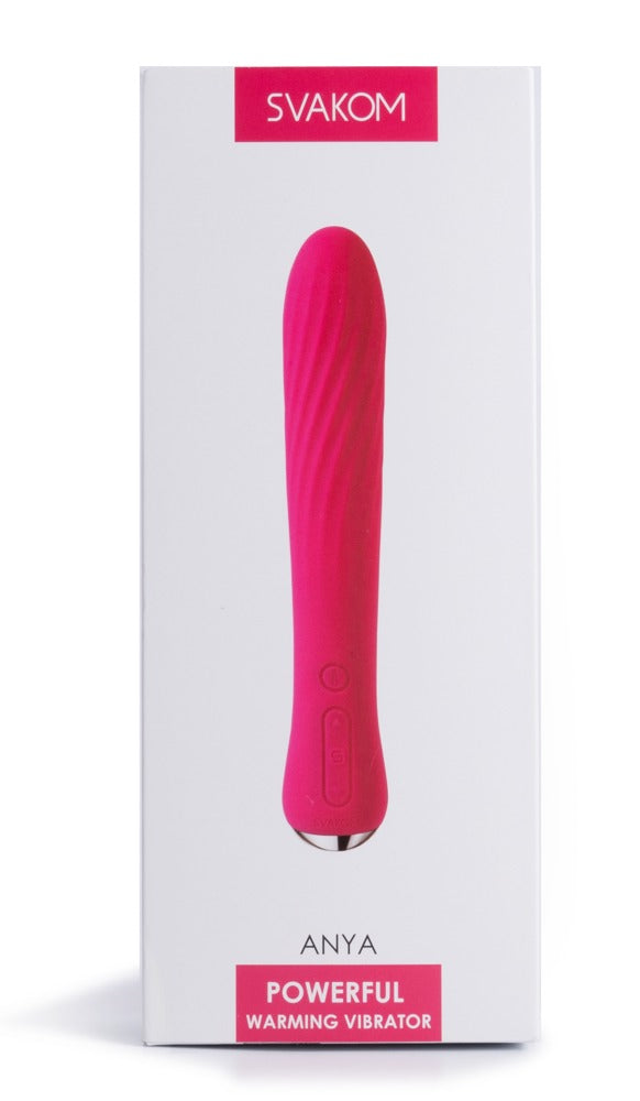 Anya Plum Red - Vibrador de Estimulación con Calentamiento