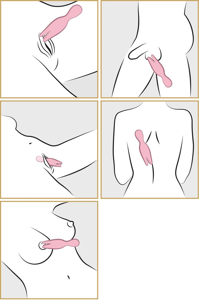 Svakom Nymph Pale Pink - Vibrador Externo con Dedos de Placer