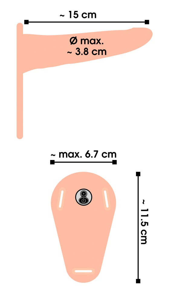 Vibrating Strap-On You2Toys - Arnés con Vibrador Extraíble