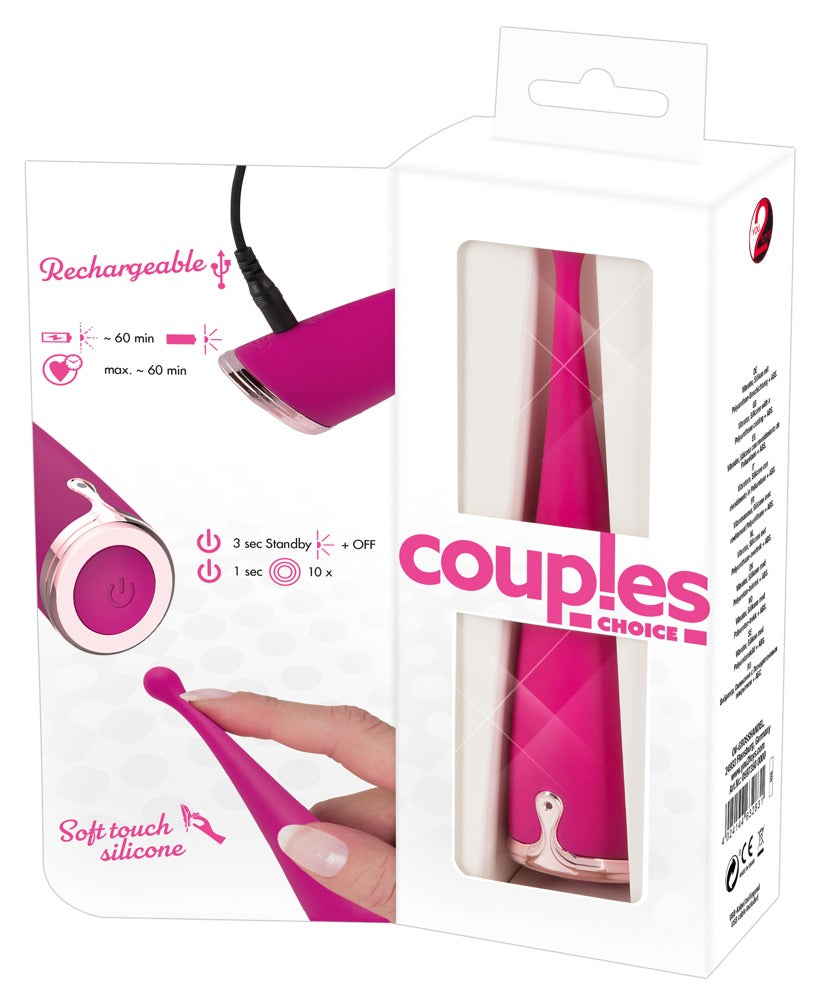 Couples Choice Spot Vibrator - Vibrador de Precisión con 10 Modos