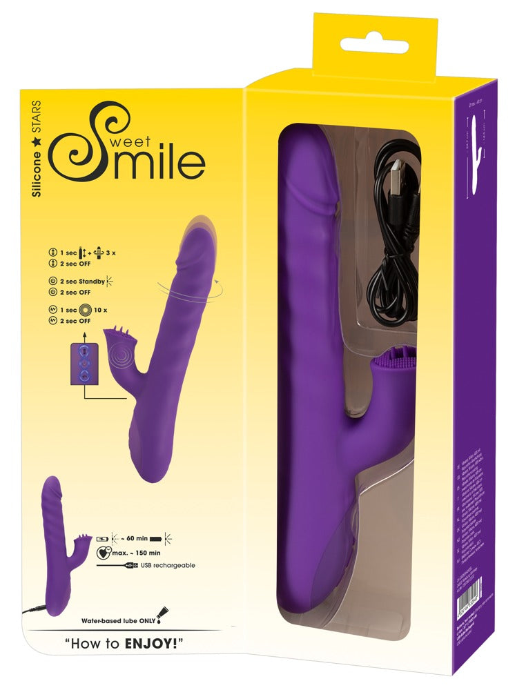 Sweet Smile Thrusting & Rotating - Vibrador Punto G con Función de Empuje