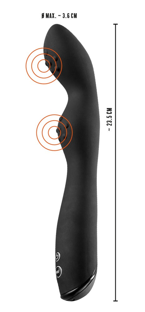 Rebel P-Spot Vibrator - Vibrador Anal con Punta Curvada y 7 Modos
