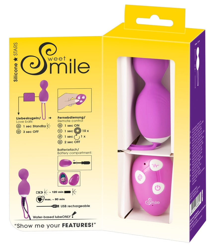 Sweet Smile Rotating Love Ball - Bola China Giratoria Recargable con Control Remoto