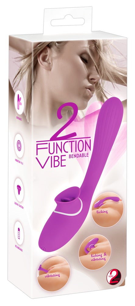 2 Function Bendable Vibe - Vibrador Flexible You2Toys