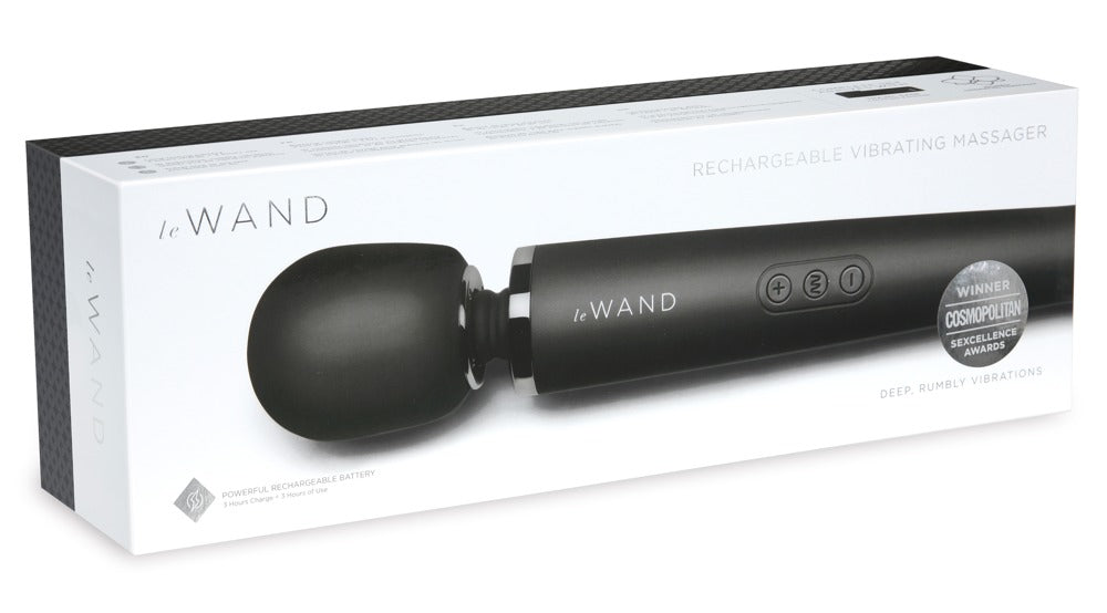 Le Wand Black - Masajeador Vibrador Recargable de Lujo